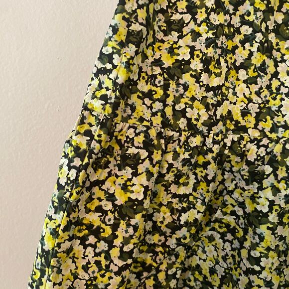 NWT Rails Women's size XL Chrysanthemum Black Yellow Tiered Floral Mini Skirt - Picture 7 of 8